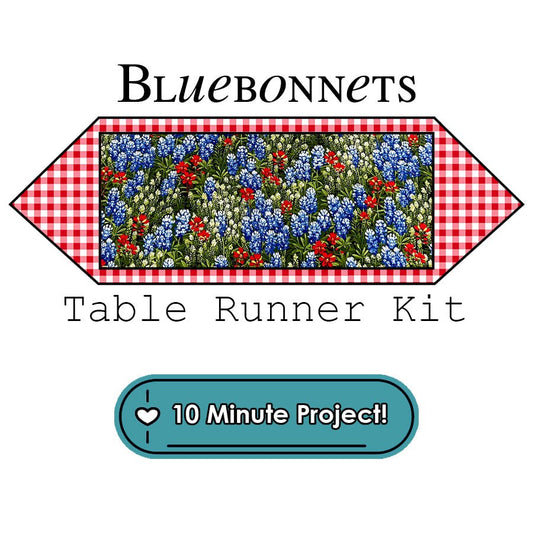 Bluebonnets 10 Minute Table Runner Kit Moda - Moda from Fort Worth Fabric Studio