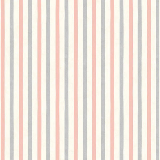Blushing Meadow Stripes Cream/Pink - Wilmington Prints from Fort Worth Fabric Studio