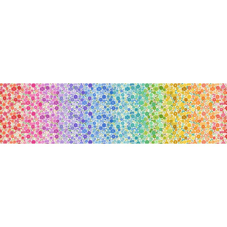 Boho Blooms Ombre Multi – Remnant 37″ × 44″