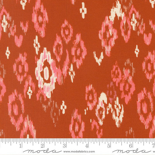 Boho Haven Feathered Ikat Spice - Moda from Fort Worth Fabric Studio