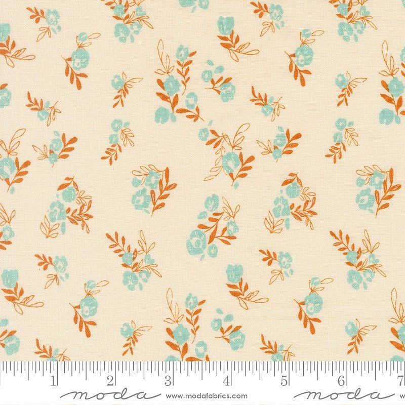Boho Haven Small Florals Eggshell – Remnant 37″ × 44″ - Moda from Fort Worth Fabric Studio