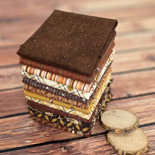 Brown Sugar – FWFS Exclusive 1/3 Yard Autumn Fabric Bundle (4 Yards Total) - Fort Worth Fabric Studio from Fort Worth Fabric Studio