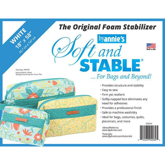 By Annie's Soft and Stable Original Foam Stabilizer 18" X 58" White - ByAnnie from Fort Worth Fabric Studio