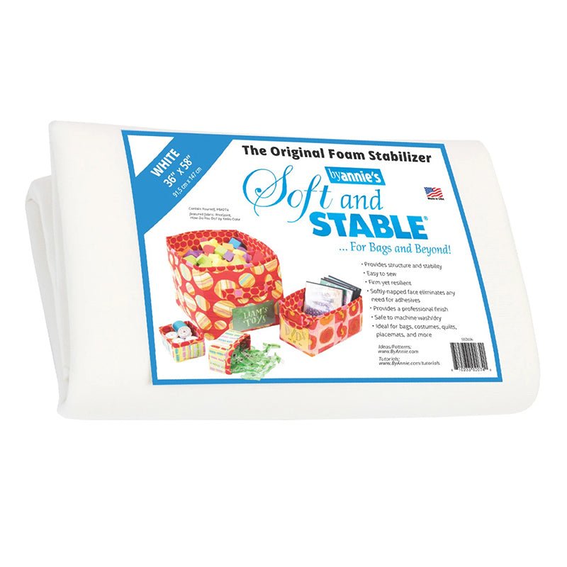 By Annie's Soft and Stable Original Foam Stabilizer 36" X 58" White - ByAnnie from Fort Worth Fabric Studio