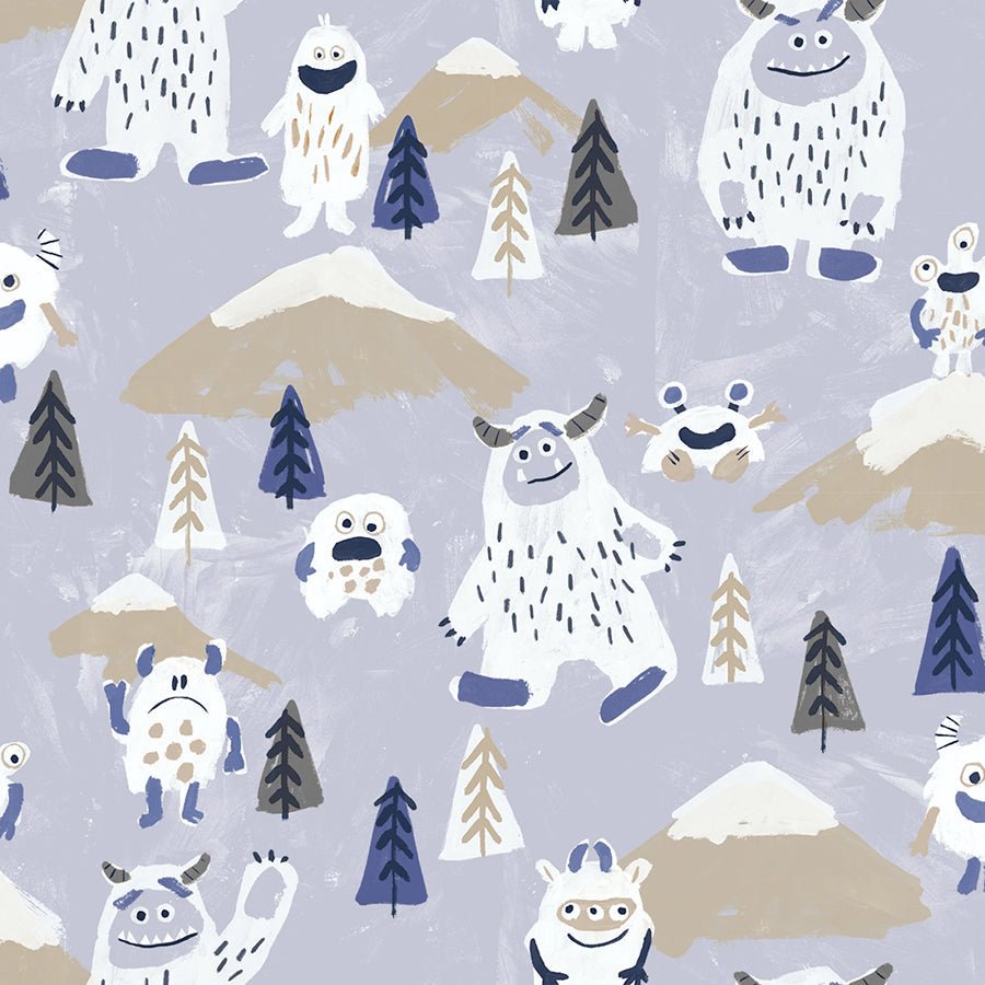 Catch Me If You Can Snowy Pals Blue – Remnant 32" × 44"