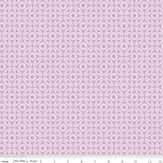 Celtic Cats Circle Paws Lilac - Riley Blake from Fort Worth Fabric Studio