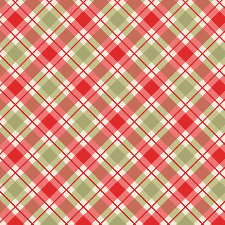 Celtic Christmas Christmas Check – Remnant 26" × 44"