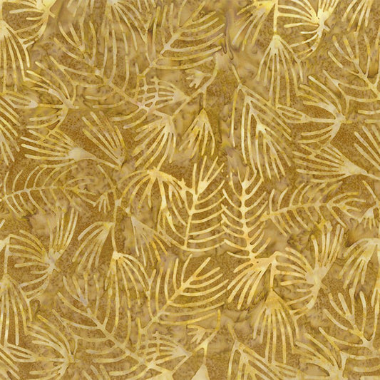 Changes in Seasons Batiks Ferns Sunglow - Banyan Batiks from Fort Worth Fabric Studio