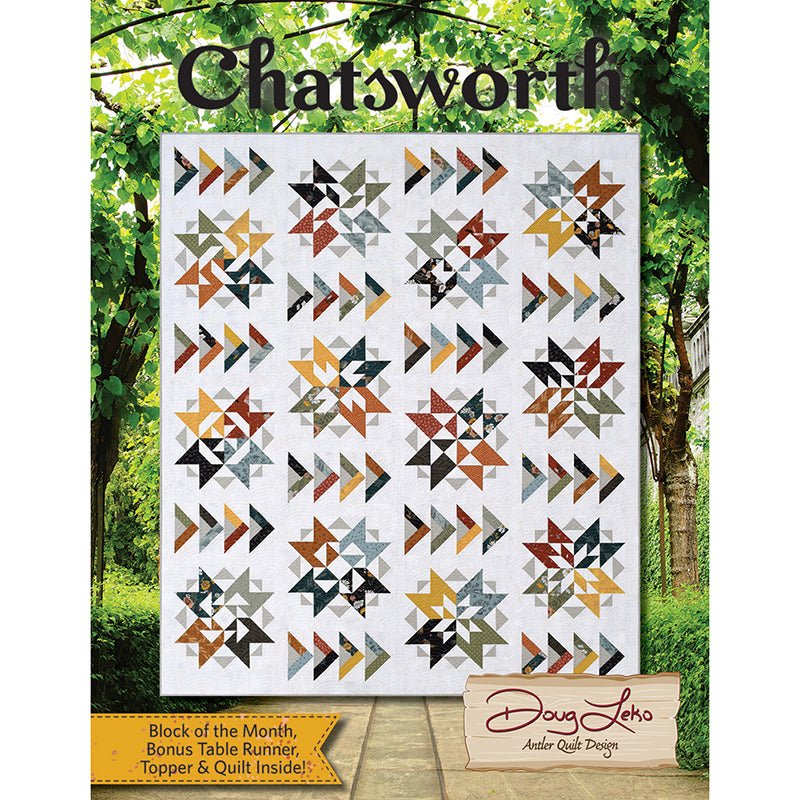 Chatsworth Quilt Pattern Book - Antler Quilt Design from Fort Worth Fabric Studio
