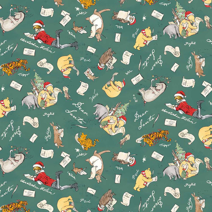 Christmas at Pooh Corner Dear Santa Forest – Remnant 32″ × 44″