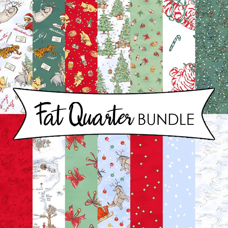 Christmas at Pooh Fat Quarter Bundle - Studio E from Fort Worth Fabric Studio