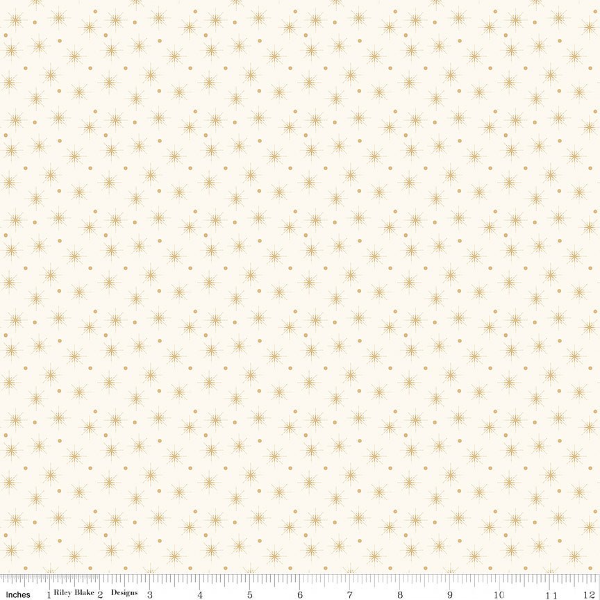 Christmas Greetings Christmas Lights Cream – Remnant 12″ × 44″