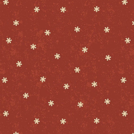 Christmas Tails Snow Dot Light Red - Clothworks from Fort Worth Fabric Studio