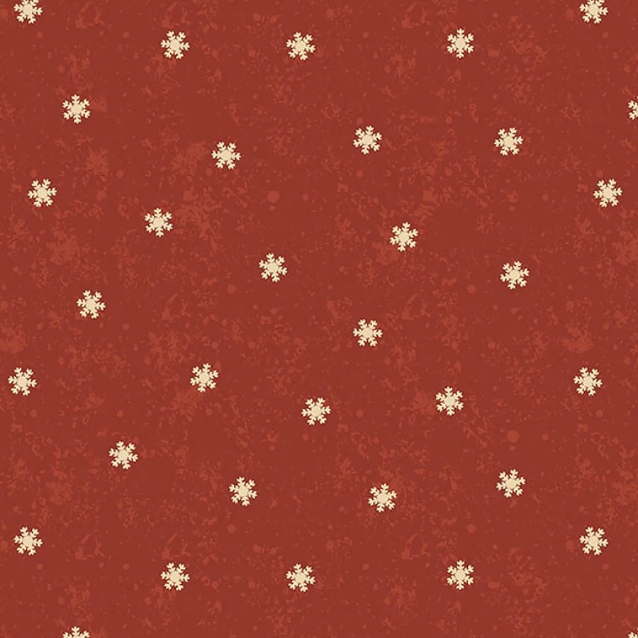 Christmas Tails Snow Dot Light Red – Remnant 11″ × 44″ - Clothworks from Fort Worth Fabric Studio