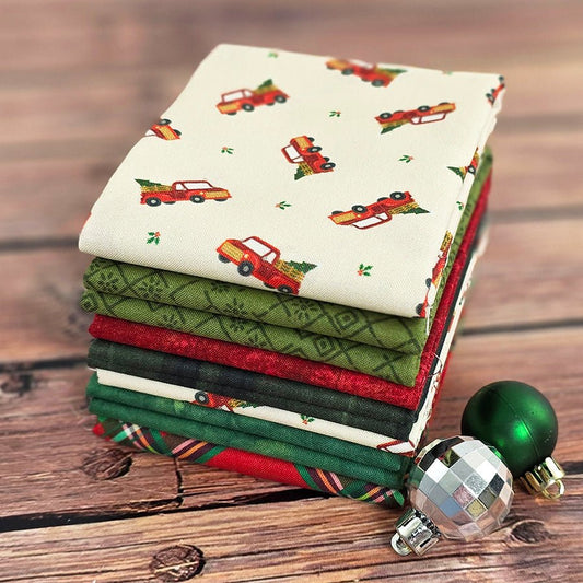 Christmas Tree Lot – FWFS Exclusive 7 Piece Fat Quarter Bundle - Fort Worth Fabric Studio from Fort Worth Fabric Studio