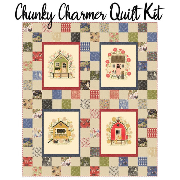 Chunky Charmer Quilt Kit with The Henhouse from Moda - Moda from Fort Worth Fabric Studio