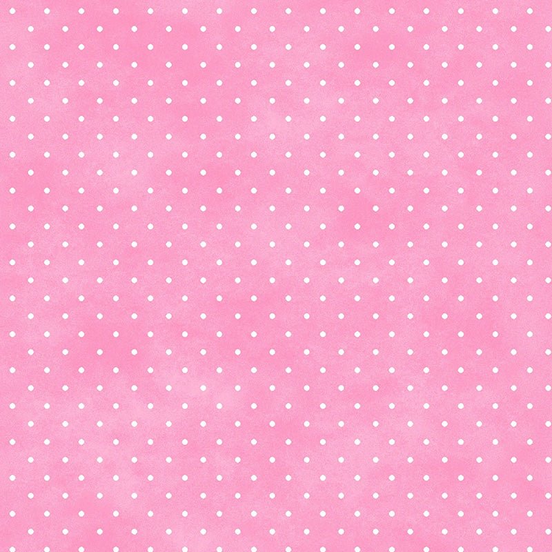 Classic Dot Pink Carnation – Remnant 15" × 44"