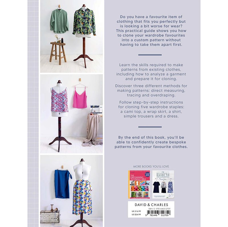 Clone Your Clothes by Claire-Louise Hardie - David and Charles Publishing from Fort Worth Fabric Studio