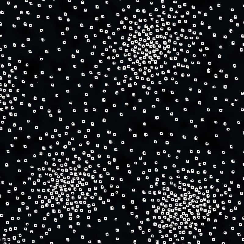 Clothworks Laurel Burch Basic Confetti Black – Remnant 31″ × 44″ - Clothworks from Fort Worth Fabric Studio