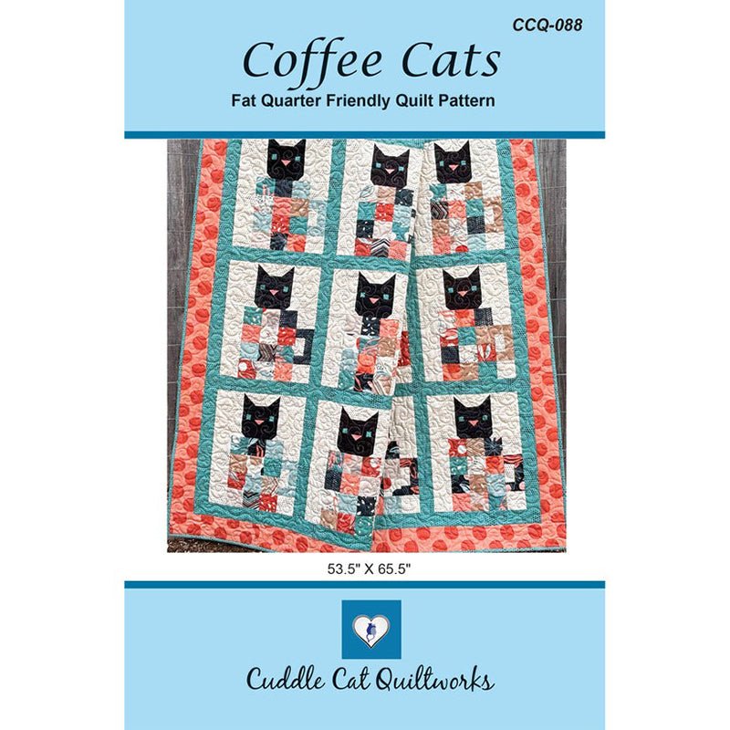 Coffee Cats Quilt Pattern by Cuddle Cat Quiltworks - Cuddle Cat Quiltworks from Fort Worth Fabric Studio
