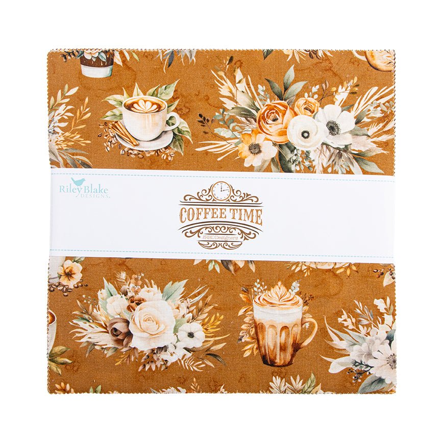 Coffee Time 10" Stacker - Riley Blake from Fort Worth Fabric Studio