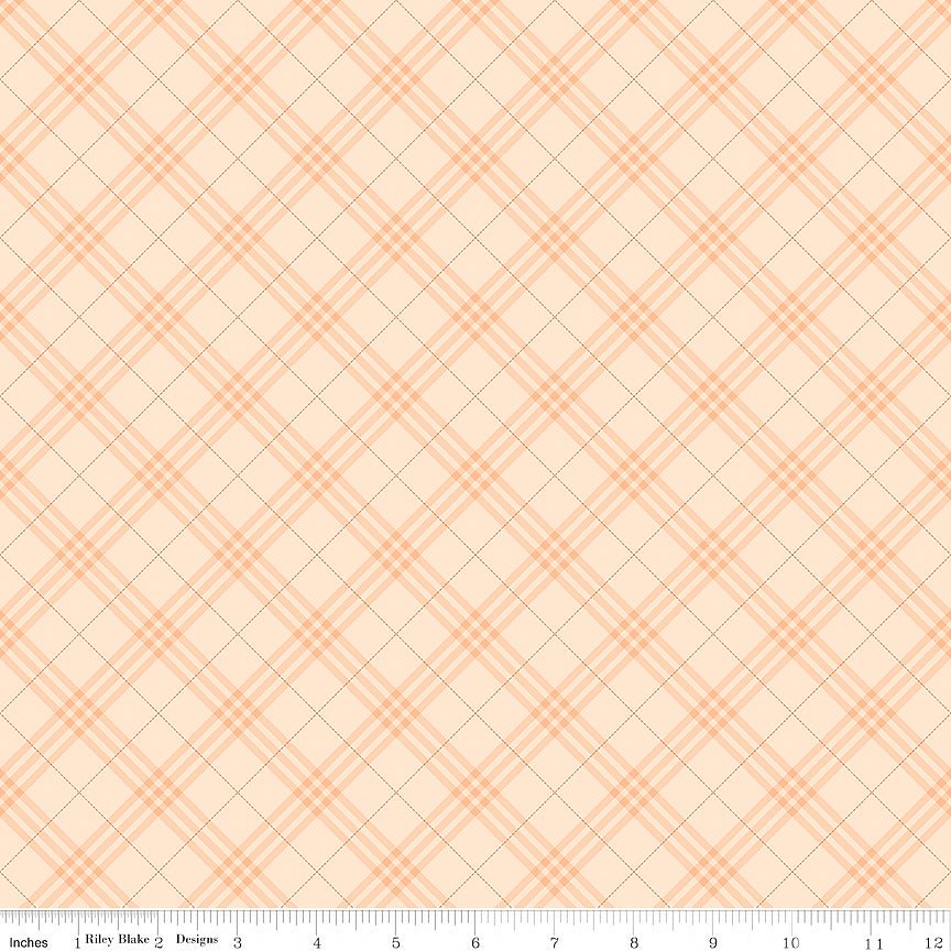Coffee Time Plaid Shell – Remnant 11" × 44"