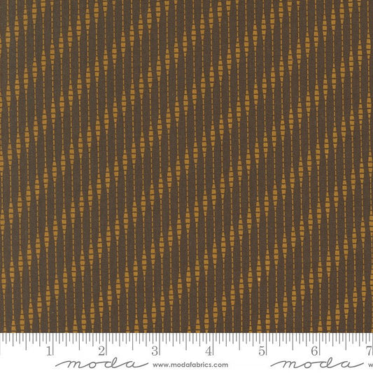 Collection for a Cause: Unity Moire Stripes Chocolate - Moda from Fort Worth Fabric Studio