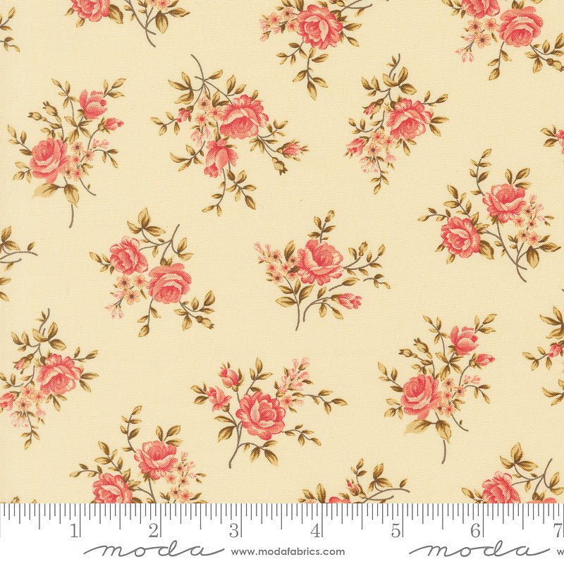 Collection for a Cause: Unity Rose Florals Ivory – Remnant 17″ × 44″