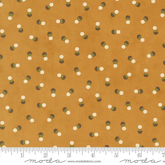 Collection for a Cause: Unity Twin Dots Cognac - Moda from Fort Worth Fabric Studio