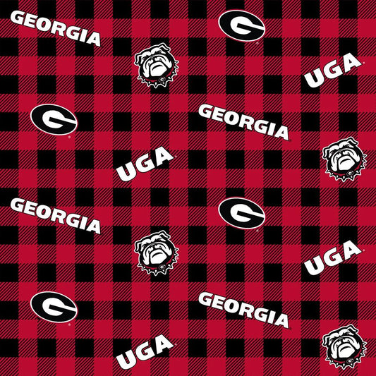 College Fabrics Georgia Buffalo Plaid - Sykel Enterprises from Fort Worth Fabric Studio
