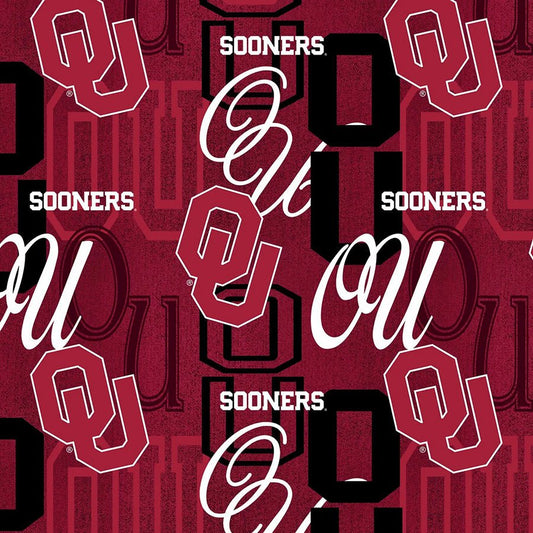 College Fabrics Oklahoma Letters - Sykel Enterprises from Fort Worth Fabric Studio