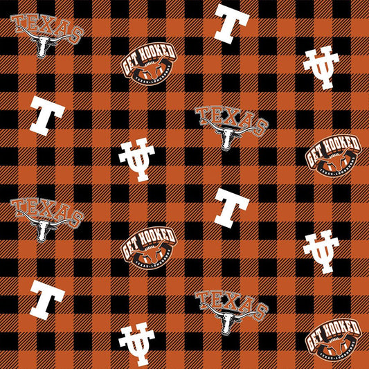 College Fabrics Texas Buffalo Plaid - Sykel Enterprises from Fort Worth Fabric Studio