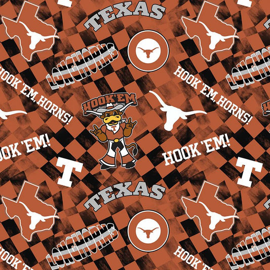 College Fabrics Texas Check Allover - Sykel Enterprises from Fort Worth Fabric Studio