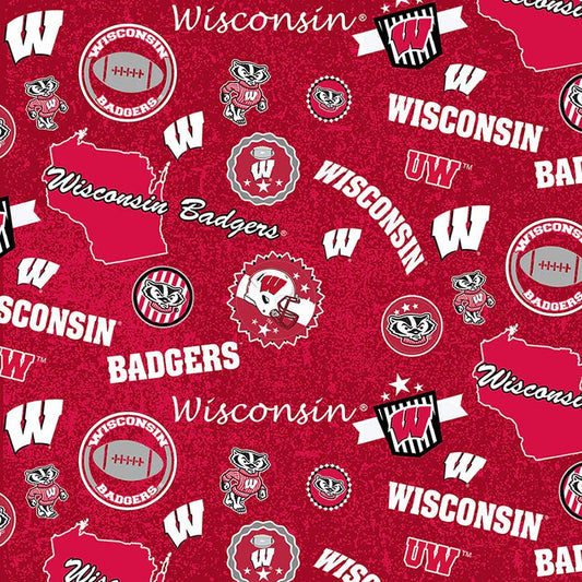 College Fabrics Wisconsin Home State - Sykel Enterprises from Fort Worth Fabric Studio