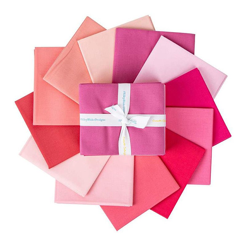 Confetti Cottons Pink Fat Quarter Bundle from Riley Blake - Riley Blake from Fort Worth Fabric Studio