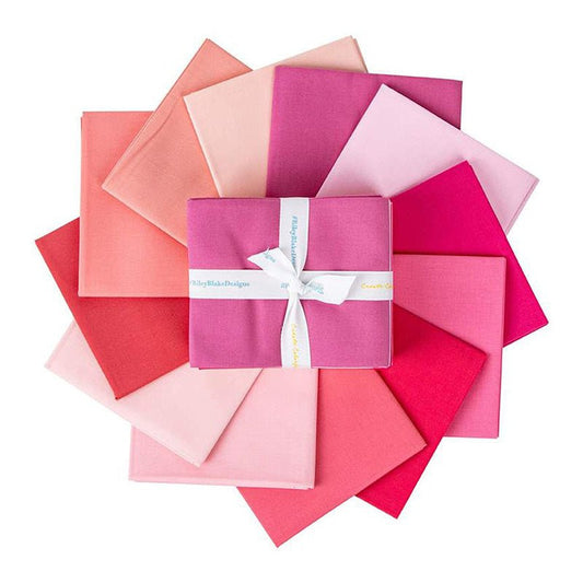 Confetti Cottons Pink Fat Quarter Bundle from Riley Blake - Riley Blake from Fort Worth Fabric Studio