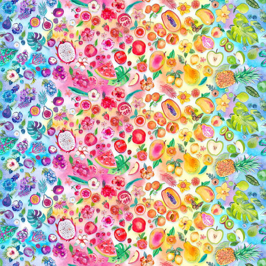 Copa Flora Ombre Fruit Rainbow - Moda from Fort Worth Fabric Studio
