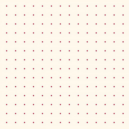 Core Classics Dot Grid Red/Ivory - Windham from Fort Worth Fabric Studio