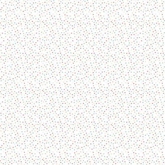 Country Confetti Marshmallow White - Poppie Cotton from Fort Worth Fabric Studio