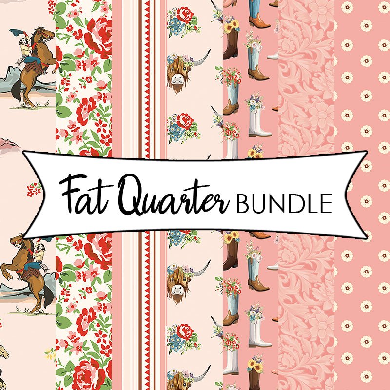 Cowgirl Pink Fat Quarter Bundle - Riley Blake from Fort Worth Fabric Studio