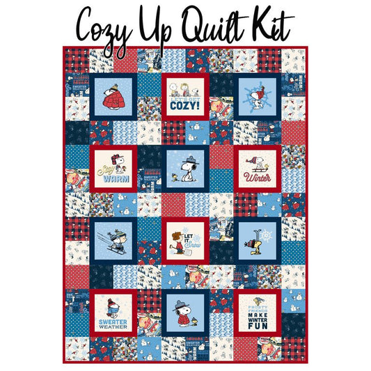 Cozy Up Quilt Kit with Peanuts - Frosty Friends from Northcott - Northcott from Fort Worth Fabric Studio