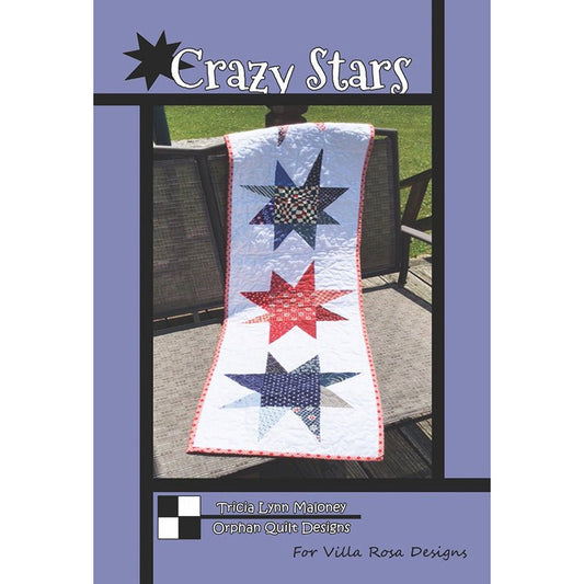Crazy Stars Table Runner Pattern - Villa Rosa Designs from Fort Worth Fabric Studio