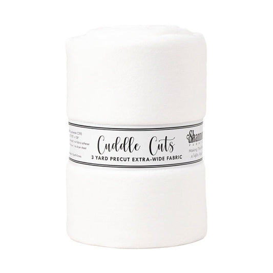 Cuddle by Shannon 3 Yard Cuddle Cut White - Shannon Fabrics from Fort Worth Fabric Studio