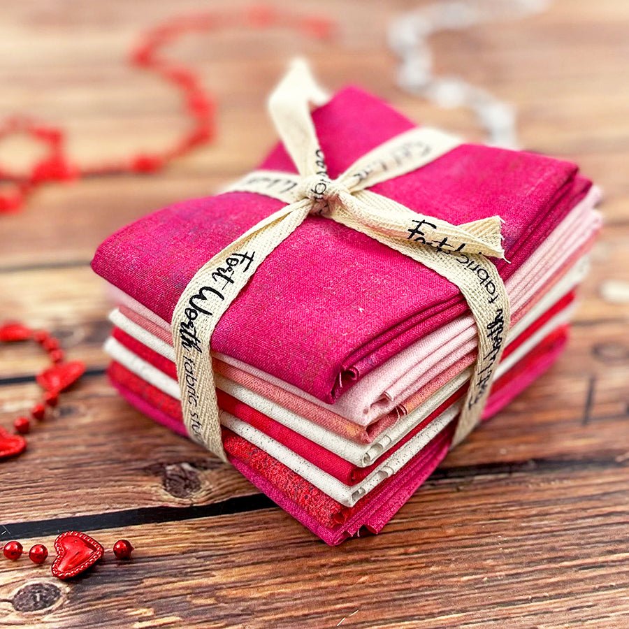 Cupid’s Kiss Mix Fat Quarter Bundle – Moda Grunge FWFS Exclusive - Moda from Fort Worth Fabric Studio