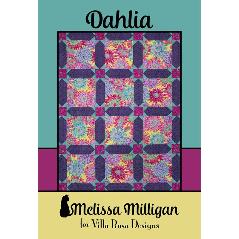 Dahlia Quilt Pattern PDF Download - Villa Rosa Designs from Fort Worth Fabric Studio