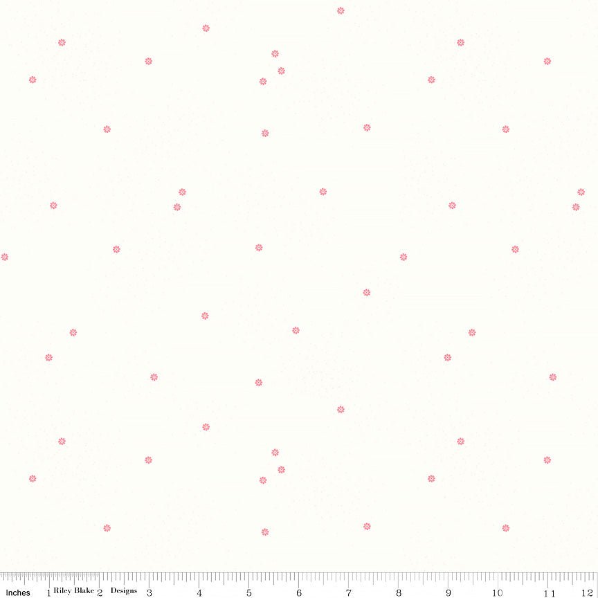 Dainty Daisy Cloud Peony - Riley Blake from Fort Worth Fabric Studio