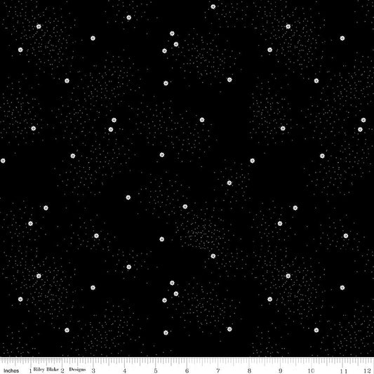Dainty Daisy Licorice – Remnant 36″ × 44″ - Riley Blake from Fort Worth Fabric Studio