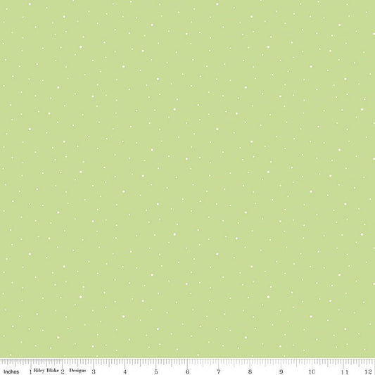 Dapple Dot Honeydew - Riley Blake from Fort Worth Fabric Studio