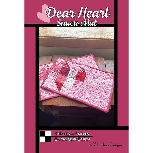 Dear Heart Snack Mat Pattern PDF Download - Villa Rosa Designs from Fort Worth Fabric Studio