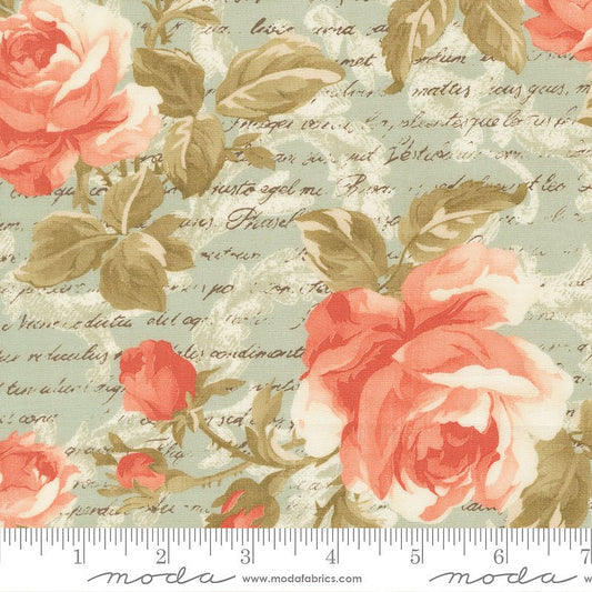 Dearly Beloved Romance Florals Mist - Moda from Fort Worth Fabric Studio
